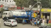 Trichy Tests Rs 3.7 Crore Super Sucker Truck to Clear Sewage Block