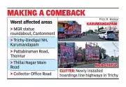 Trichy's Highway Hoardings Surge Blocks Signs, Risks Commuter Safety