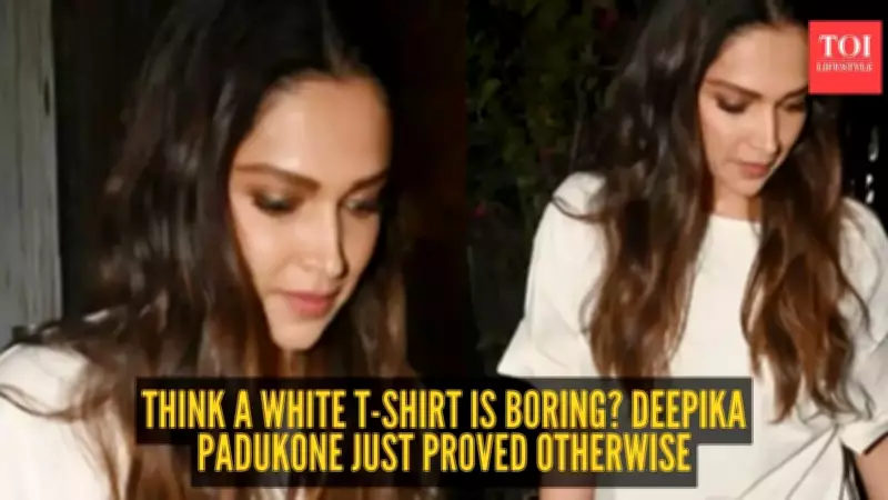 Deepika Padukone's Effortless Mumbai Style: How She Elevates Basic White Tee & Jeans