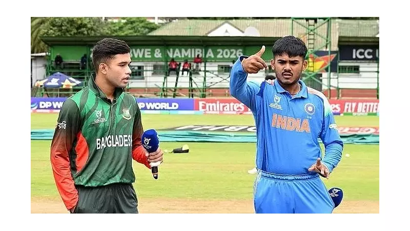 India vs Bangladesh U19 World Cup Toss Sees No Handshake Amid Rain Delay