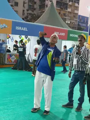 Ahmedabad Man Flies Kites Without Hands, Inspires at International Festival