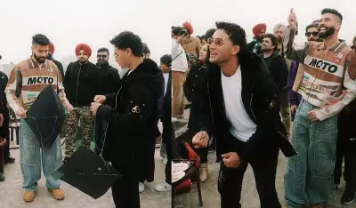 Cricketer Abhishek Sharma and AP Dhillon Celebrate Lohri with Kite Flying