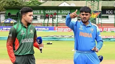 India vs Bangladesh U19 World Cup Toss Sees No Handshake Amid Rain Delay