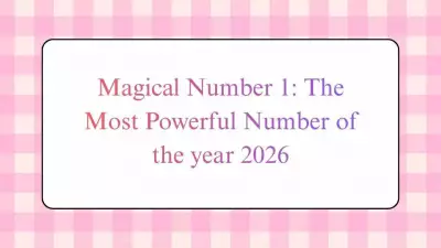 Numerology 2026: Why Number 1 Holds Magical Power for New Beginnings