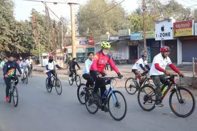 Over 1,200 Join 56th Fit India Sunday Cycling Rally at MANIT Bhopal