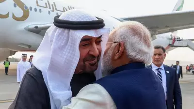 PM Modi Welcomes UAE President Al Nahyan at Delhi Airport for Strategic Talks