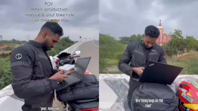 Software Engineer Fixes Bugs During Dhanushkodi Bike Trip, Internet Calls It 'Work From Highway'