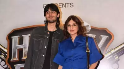 Sonali Bendre and Son Ranveer Shine at 'Happy Patel' Screening