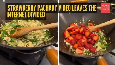 Strawberry Pachadi Goes Viral: 7 Lakh Views for South Indian Fusion Recipe