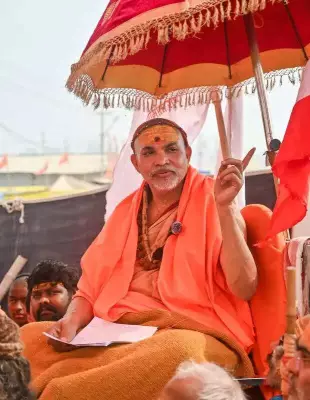 Swami Avimukteshwaranand Skips Sangam Dip on Basant Panchami Amid Mela Dispute