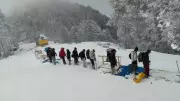 12 Tourists Rescued from Raghupur Fort in Kullu Amid Heavy Snowfall; Advisory Issued