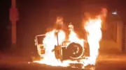 4 Injured as Rogue Thar SUV Rams Vehicles in Patna's Danapur; Angry Locals Torch Vehicle
