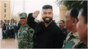 AP Dhillon Learns to Salute from BSF Jawans in Viral Longewala Video