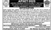 APSET 2025 Notification Out: Apply Online for Lecturer Eligibility from Jan 9