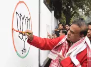 Assam CM Launches BJP Wall Painting Campaign, Targets March-April Polls