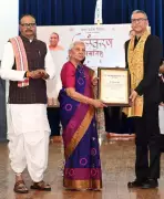 BHU Professor Siddharth Singh Honoured with Buddhist Culture Promotion Award