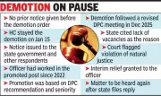 Chhattisgarh HC Stays Officer's Demotion, Cites Lack of Prior Notice