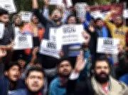 Delhi University Students Stage Protest Against UGC Equity Regulations