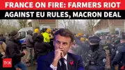 French Farmers Revolt: Tear Gas, Eggs Fly in Protest Against EU Rules & Mercosur Deal