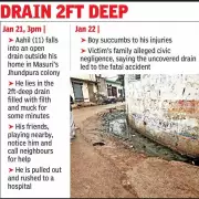 Ghaziabad: 11-Year-Old Boy Dies After Falling Into Open Drain in Masuri, Second Such Tragedy This Month