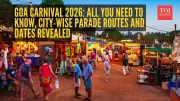 Goa Carnival 2026 Schedule Announced: Five Days of Parades Across Cities