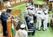 Goa Governor's Assembly Address Skirts Key Issues, Opposition Protests