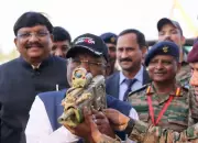 Governor Bagde Visits 'Know Your Army' Exhibition in Jaipur, Praises Military Strength