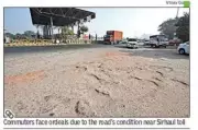 Gurgaon's Udyog Vihar Access Road Chaos: Damaged Surface, Spillover Queues Plague Commuters