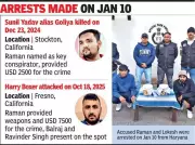 Haryana STF Nabs 4 Rohit Godara-Goldy Brar Gang Operatives Linked to US Murders