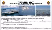Indian Navy Opens 10+2 B.Tech Cadet Entry for 2026: 44 Vacancies, Apply by Jan 19