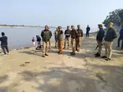 Kanpur Police Inspects Ganga Ghats Ahead of Makar Sankranti Festival