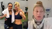 Kayla Harrison Tears Up After UFC 324 Fight Cancellation Due to Neck Surgery