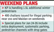 Kolkata's Extended Winter Boosts Picnics, Police Issue 400 Challans for Illegal Parking