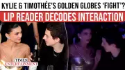 Lip Reader Decodes Tense Kylie Jenner-Timothée Chalamet Golden Globes Exchange