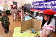 Madurai School Uses AI-Generated Future Self Photos as Voter IDs in Mock Election