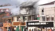 Major Fire Erupts at Srinagar Guest House, No Casualties Reported