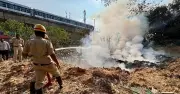 Major Fire Erupts at Waste Dump Near MG Road Metro Corridor in Bengaluru
