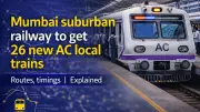 Mumbai Suburban Railway to Launch 26 New AC Local Trains on Republic Day 2026