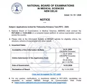 NBEMS Releases FET 2025 Notification: Registration Starts Today at 5 PM