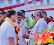 Rahul Gandhi Meets Karnataka Leaders at Mysuru Airport Amid Power Tussle Speculation
