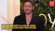 Shah Rukh Khan's All-Black Lavender Carpet Look Redefines Red Carpet Style
