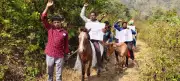 Tribals in Andhra Pradesh's Anakapalli Stage Horse Rally Demanding Road Connectivity