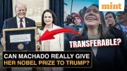 Trump Accepts Machado's Nobel Medal, But Legal Ownership Remains Uncertain