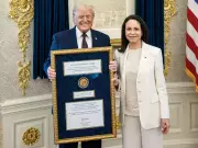Trump Forgets Nobel Laureate's Name After Receiving Her Medal, Sparks Internet Frenzy