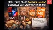 Trump Phone Controversy: 590,000 Buyers Await $499 Device, Found on Temu for $45