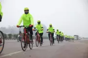 Veer Birsa Munda Cyclothon Team Promotes Unity in Kanpur, Heads to Auraiya