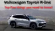 Volkswagen India Unveils Tayron R-Line: Top 5 Highlights of New 7-Seat SUV