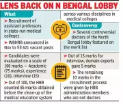 West Bengal Medical Recruitment Sparks Controversy Over North Bengal Lobby Influence