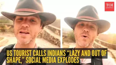American Tourist's 'Lazy Indians' Video from Jaipur's Amber Fort Sparks National Fitness Debate