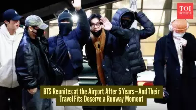 BTS Reunites in Style After 5 Years: Airport Fashion Steals the Spotlight